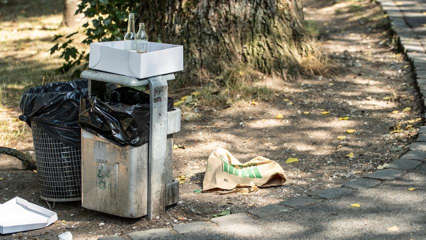 Sör räumt auf: Müll stapelt sich in Nürnberger Parks