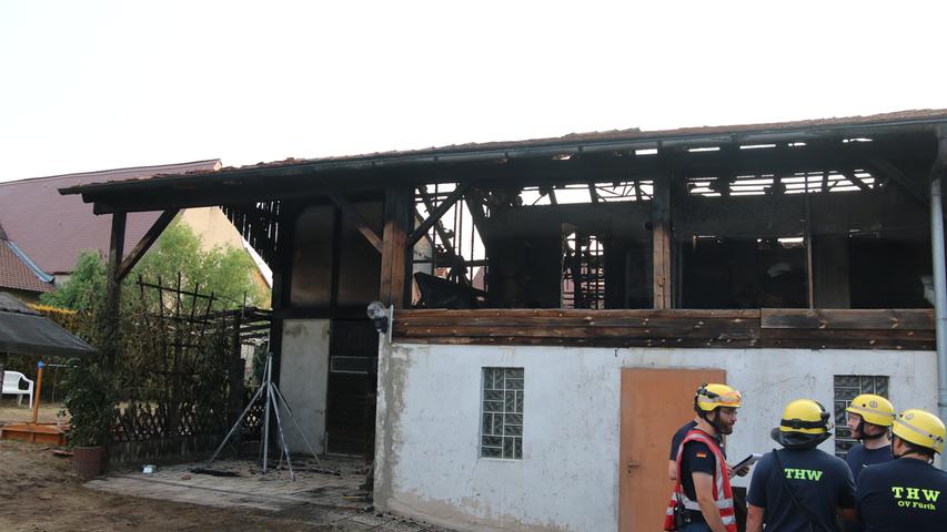 Garagenbrand in Cadolzburg: Schweißtreibender Einsatz für die Feuerwehr