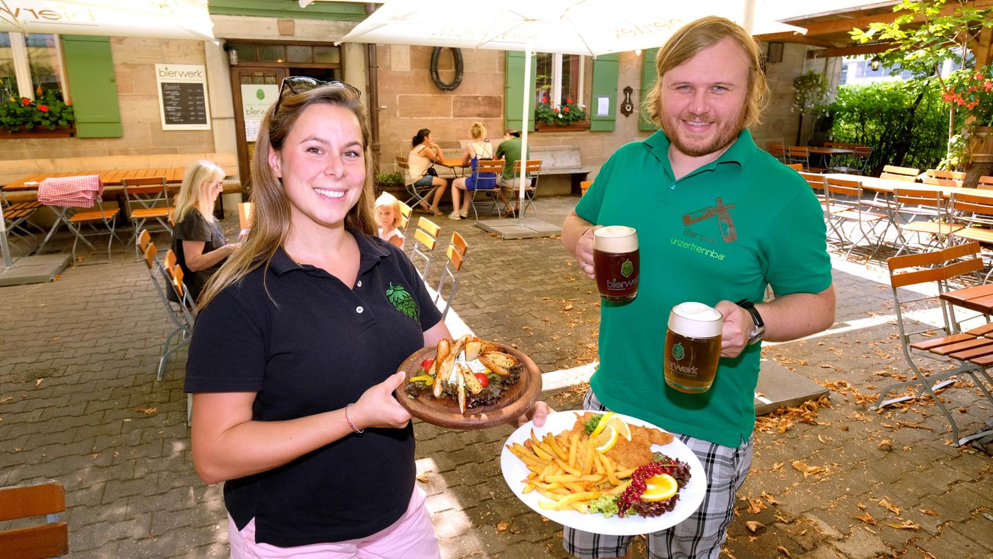 Schlemmen in einem traumhaften Biergarten jenseits des Quelle-Areals