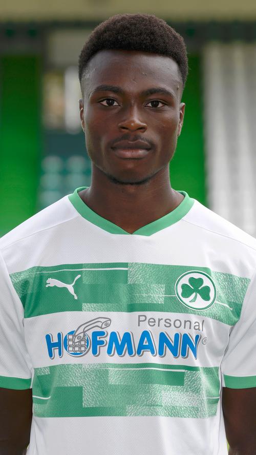 Dickson Abiama, Angriff, Rückennummer: 19, Geboren: 03.11.1998, Nation: Nigeria, im Verein seit 2020 (vorher: SC Eltersdorf)
