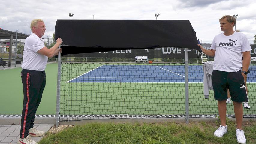 Boris Becker in Herzogenaurach: Tennis-Altstar weiht Court ein