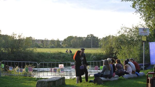 Abendstimmung auf der Wöhrmühlinsel.