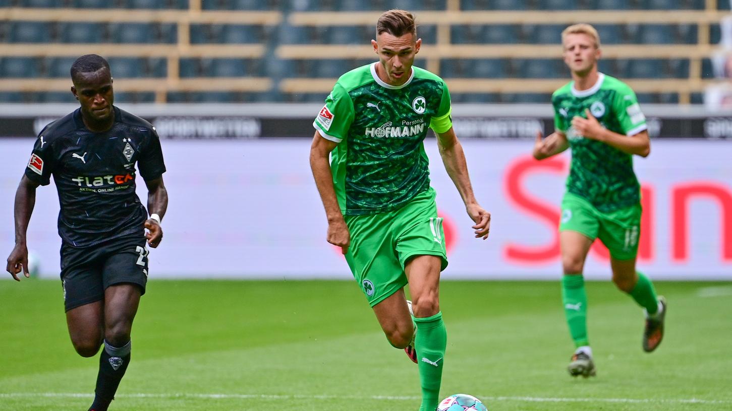 Vier Jahre spielte Hrgota für Borussia Mönchengladbach. Am Donnerstag kehrte er im Kleeblatt-Trikot an alte Wirkungsstätte zurück.
