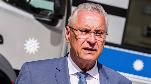 August 28, 2020, Munich, Bavaria, Germany: Bavarian Interior Minister JOACHIM HERRMANN. Bavarian Interior Minister Joac