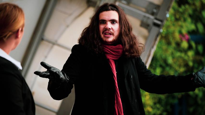 Daniel Mederer als Mephistopheles. Er ist schon seit 2011 bei den Schlossspielen aktiv.