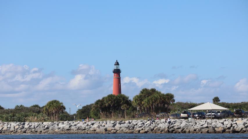 Unser Ziel: Der Ponce de León Inlet Leuchtturm. Sein Name erinnert an Ponce de León, den spanischen Entdecker Floridas.