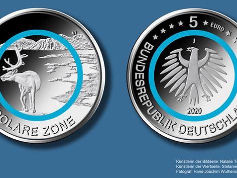 So sieht die neue Fünf-Euro-Münze aus.