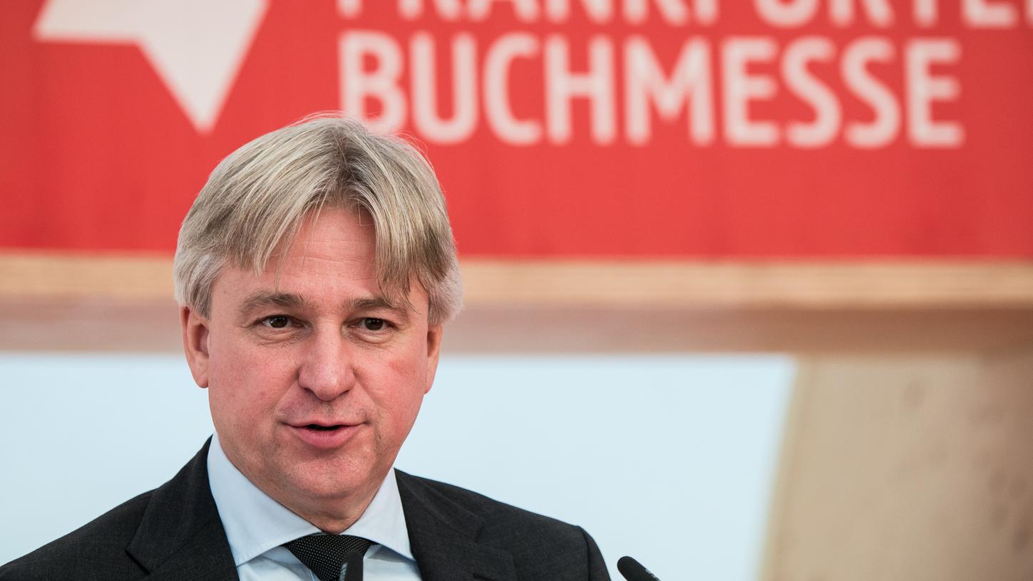 "Wir werden mehr zum Festival": Juergen Boos, Direktor der Frankfurter Buchmesse.