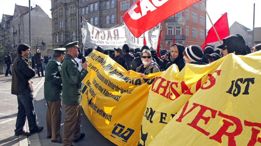 500 Nürnberger demonstrieren gegen Rechtsextremismus 