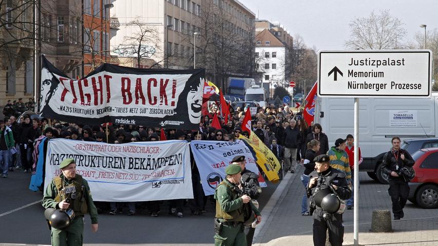 500 Nürnberger demonstrieren gegen Rechtsextremismus 
