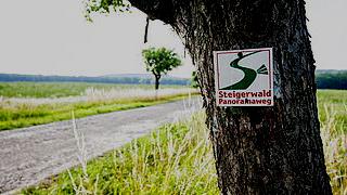 Einmal quer durch den Naturpark führt der „Steigerwald Panoramaweg“.
Einmal quer durch den Naturpark führt der „Steigerwald Panoramaweg“.