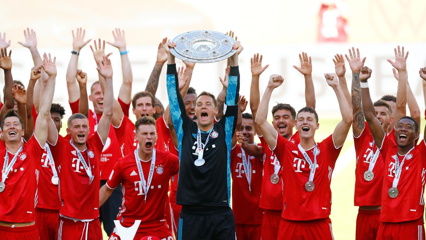 Wird die Mannschaft des FC Bayern München auch zum Ende dieser Saison die Meisterschale in den Himmel recken können?