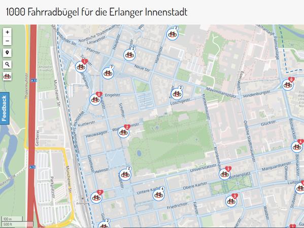 1000 neue Fahrradbügel: So will Erlangen den Radverkehr fördern