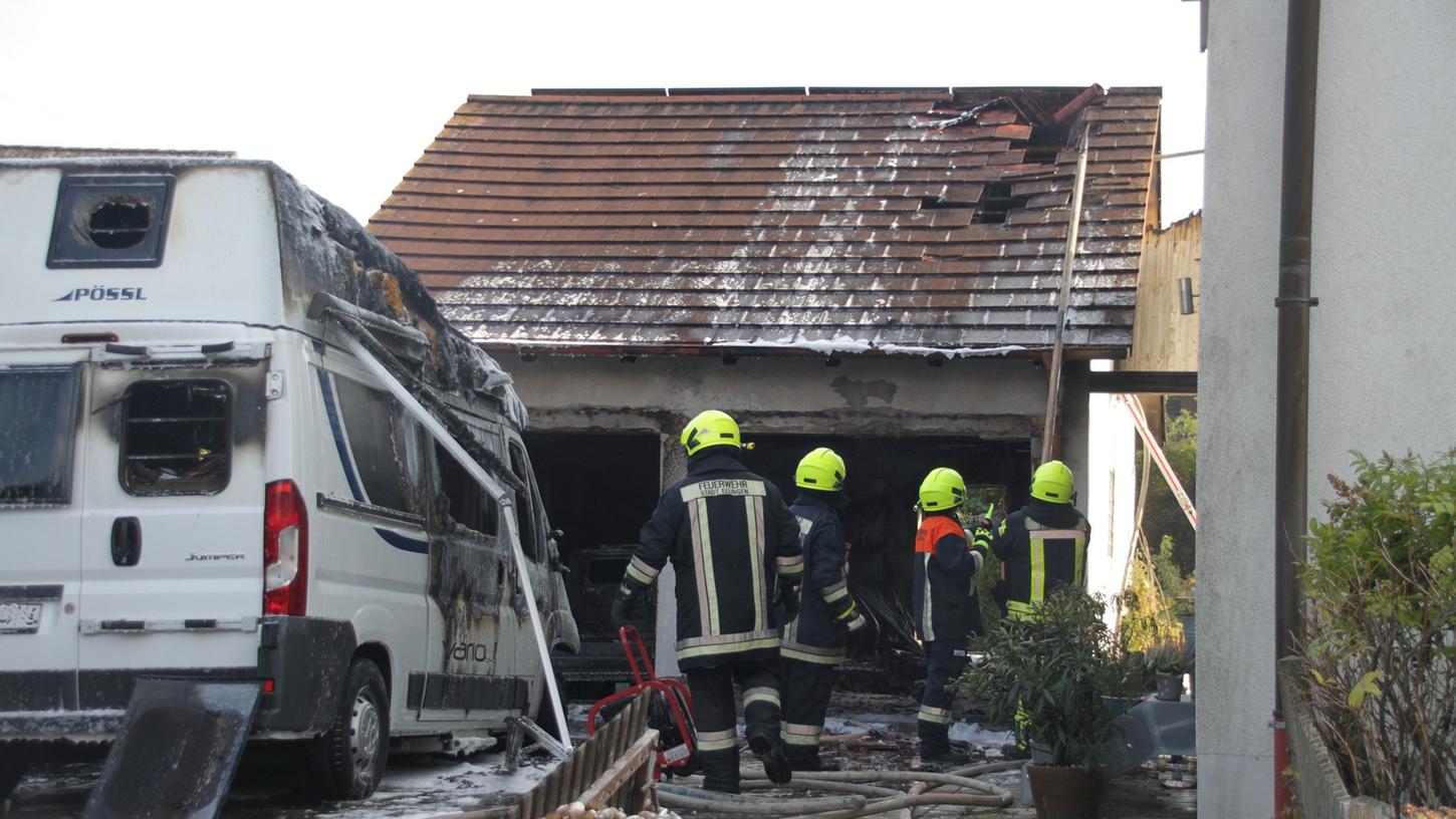 Massenbach: Wohnmobil geriet in Brand