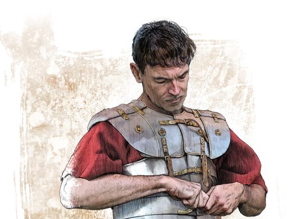 So könnte die Rüstung Typ Kalkriesean einem römischen Legionär ausgesehen haben. So könnte die Rüstung Typ Kalkriesean einem römischen Legionär ausgesehen haben.