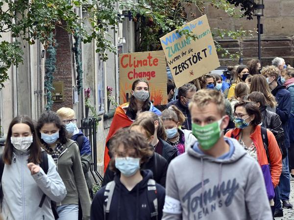 Erlangen: 1100 haben fürs Klima demonstriert