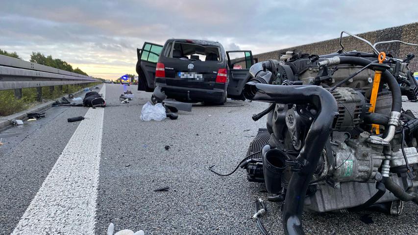 A9 bei Hilpoltstein: Autofahrer stirbt bei Kollision mit Lkw