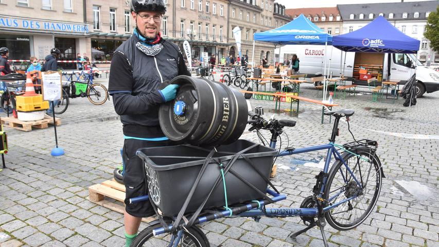 Raus aus der Nische: Lastenrad-Rennen auf der Fürther Freiheit