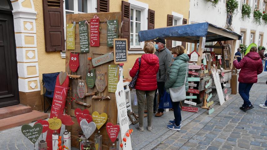 Ein buntes Treiben war beim Herbstmarkt in Wolframs-Eschenbach zu beobachten. 