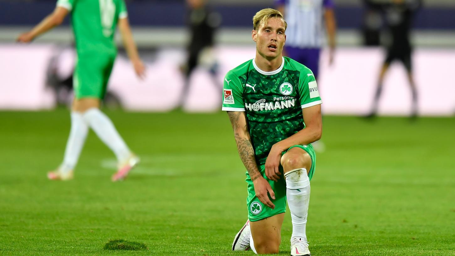 Trotz einer ansprechenden Leistung reichte es für die SpVgg Greuther Fürth um David Raum in Aue nur für einen Punkt.