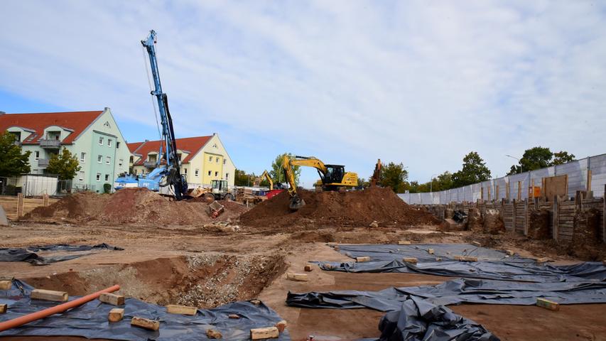 Ausgrabungen Birkenfelder Straße; Baugrube; Foto von: Udo Güldner; Datum: 29092020
