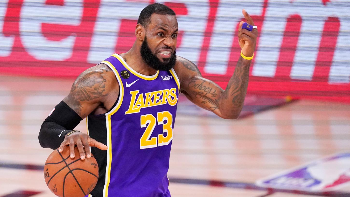Superstar LeBron James will mit den Los Angeles Lakers seinen vierten NBA-Titel holen. Zwei seiner drei bisherigen Titel gewann er mit dem diesjährigen Finalgegner, den Miami Heat.