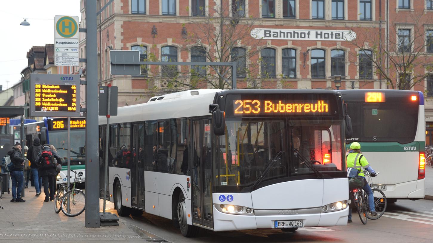 Erlangen: Busspur ausgebremst
