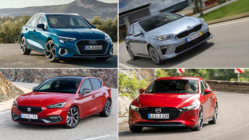 Im Vergleich: Seat Leon, Mazda 3, Kia Ceed und Audi A3 Sportback
