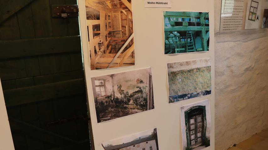 In der Ausstellung ist auch zu sehen, wie die Gebäude vor der Sanierung aussahen.