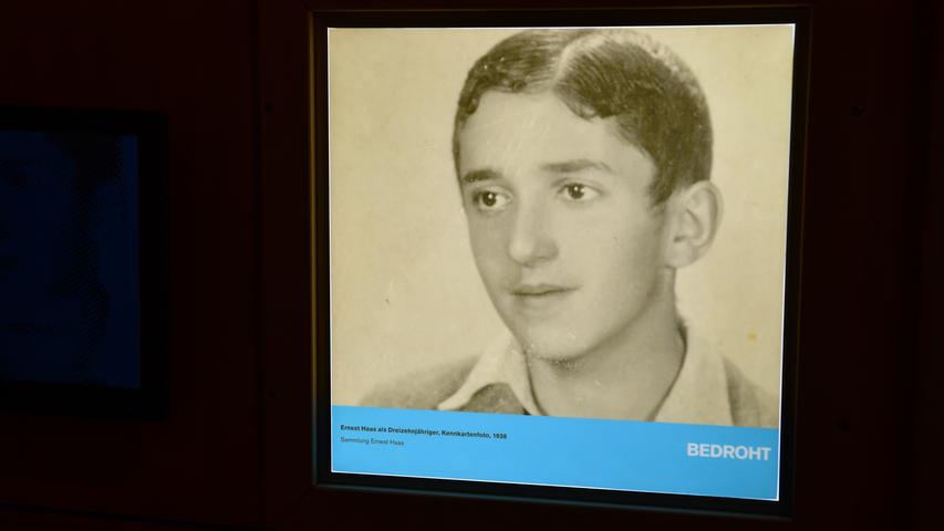 Das Bild aus der Kennkarte von Ernest Haas, das ihn als Dreizehnjährigen im Jahr 1938 zeigt.