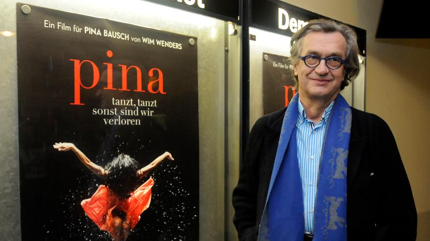 Auch der große Filmkünstler Wim Wenders kam zum Kinostart von "Pina" ins Cine.