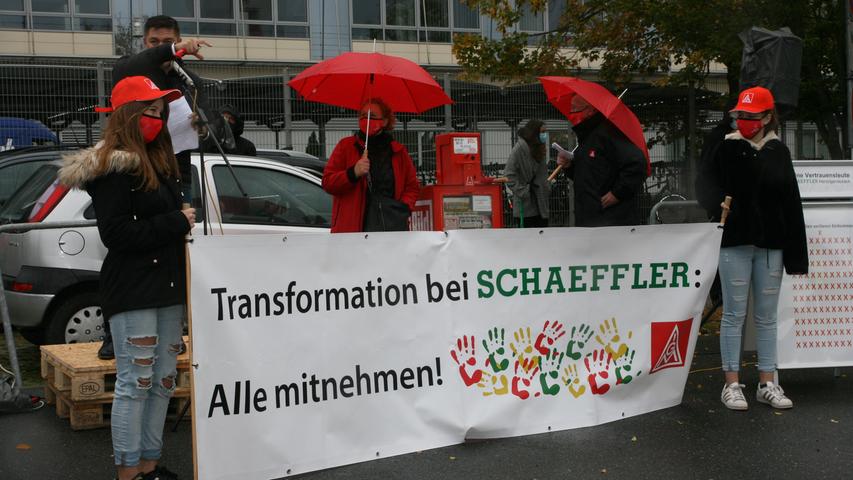 Schaeffler-Mitarbeiter kämpfen um Arbeitsplätze in Herzogenaurach