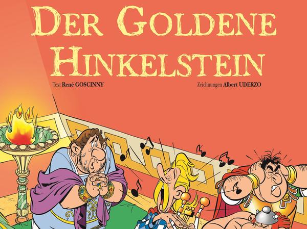 Das Cover des neuen Asterixbandes "Der goldene Hinkelstein", der am 21. Oktober erscheint.