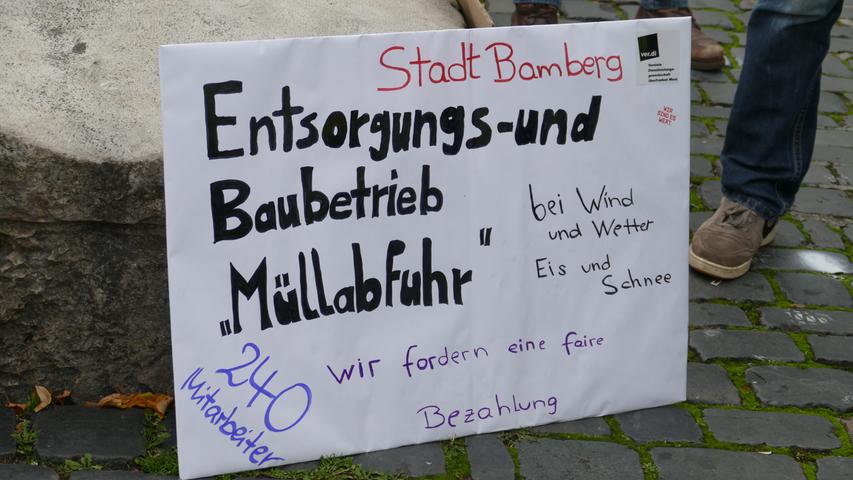 Das war der Verdi-Warnstreik in Bamberg