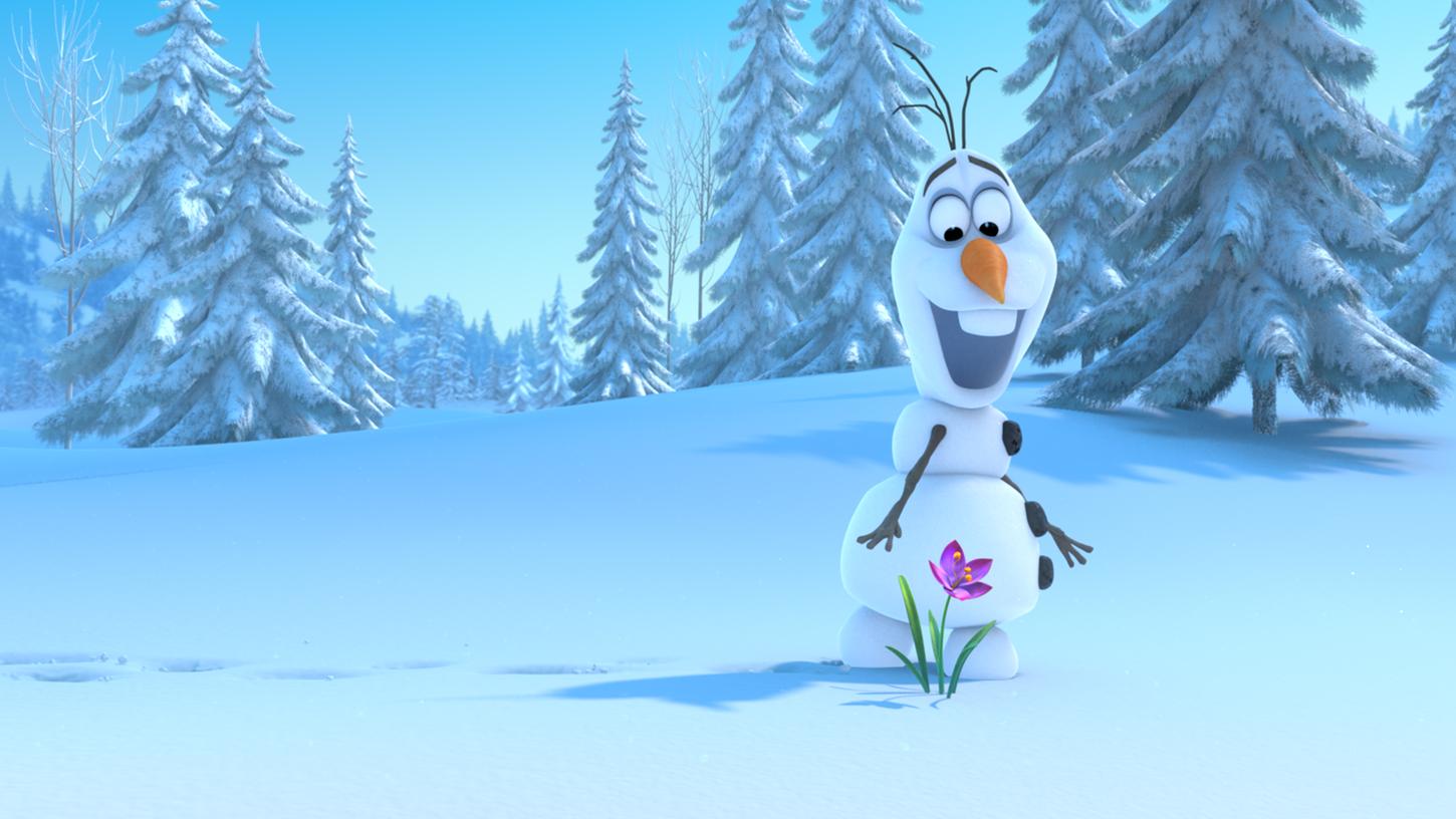 Olaf im Film "Die Eiskönigin". Der Schneemann ist der Held eines neuen Kurzfilms.