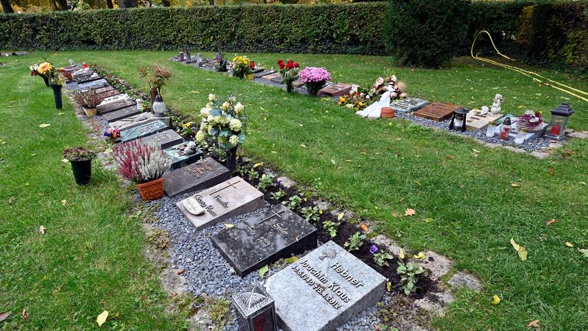 Urnengräber gibt es auf dem Zentralfriedhof in den unterschiedlichsten Variationen.