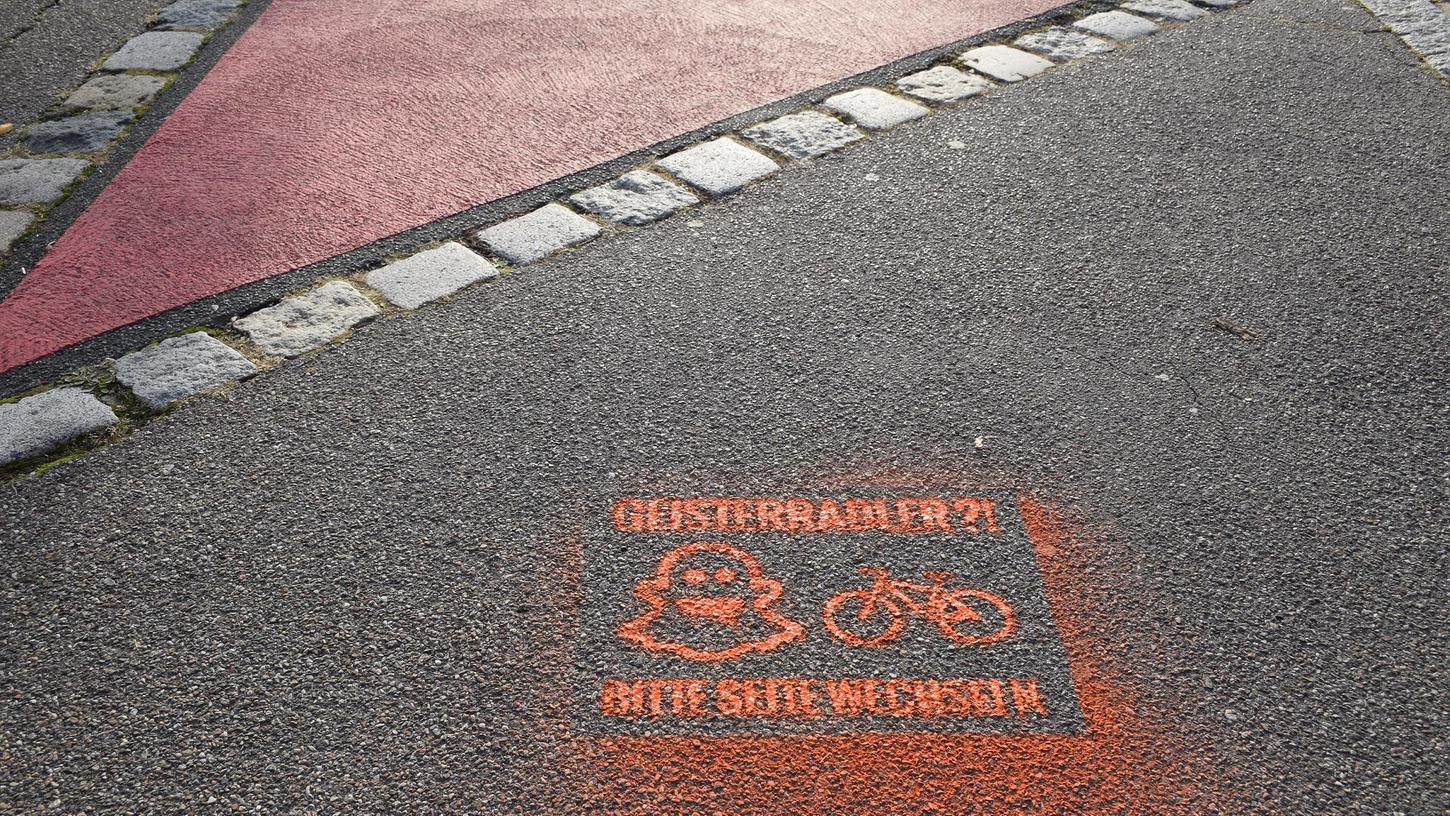 Kampf gegen Geisterradler: Pfiffige Idee im Landkreis Fürth