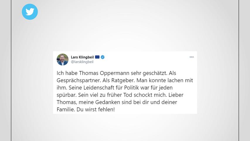 Zum Tod von Thomas Oppermann: So reagieren Parteifreunde und Kollegen