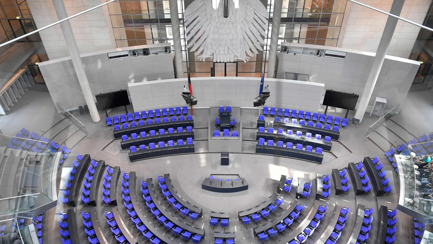 Das ist das Ziel der Wünsche: Der Parlamentssaal des Bundestages in Berlin.