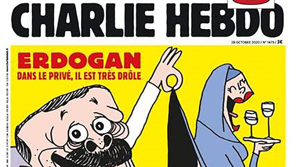 Das Titelbild von "Charlie Hebdo" mit der Erdogan-Karikatur.