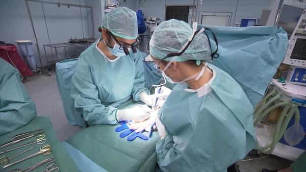 Blick in den OP des Klinikums St. Georg / Leipzig