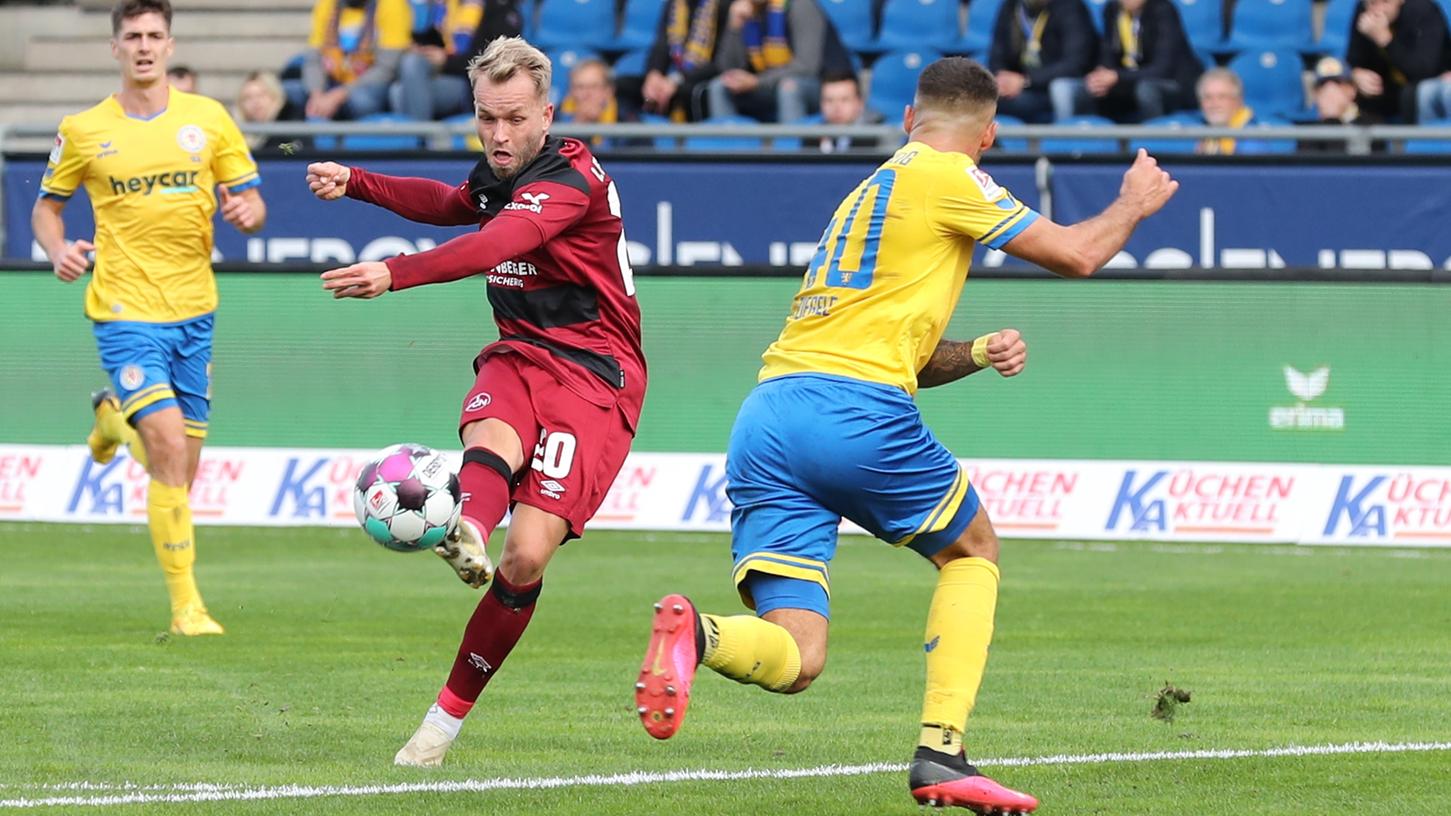So soll es bald wieder aussehen: Pascal Köpke schießt Tore für den 1. FCN.
So soll es bald wieder aussehen: Pascal Köpke schießt Tore für den 1. FCN.