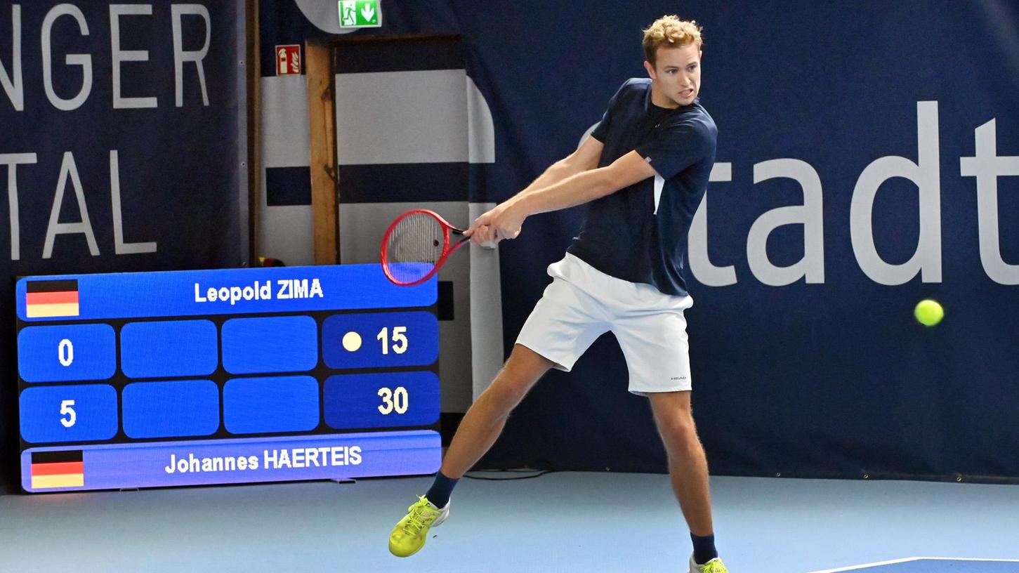 Qualifikations-Mission erfüllt: Mit Siegen über Leopold Zima und Lukas Klein hat sich Lokalmatador Johannes Härteis beim ATP-Challenger-Turnier in Eckental fürs Hauptfeld empfohlen.
Qualifikations-Mission erfüllt: Mit Siegen über Leopold Zima und Lukas Klein hat sich Lokalmatador Johannes Härteis beim ATP-Challenger-Turnier in Eckental fürs Hauptfeld empfohlen.