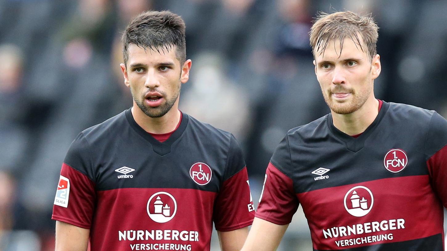 Die Innenverteidigung des 1. FC Nürnberg: Lukas Mühl (li.) und Asger Sörensen sollen es auch am Montagabend in Osnabrück richten.