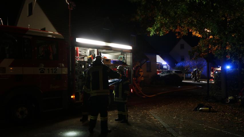 Starke Rauchentwicklung nach Saunabrand im Landkreis Ansbach