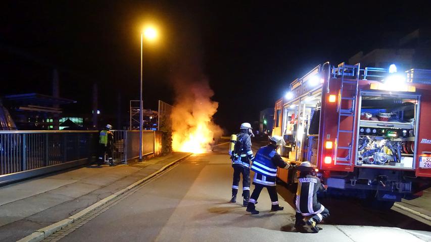 Auch in der Berlichingenstraße brannte es.