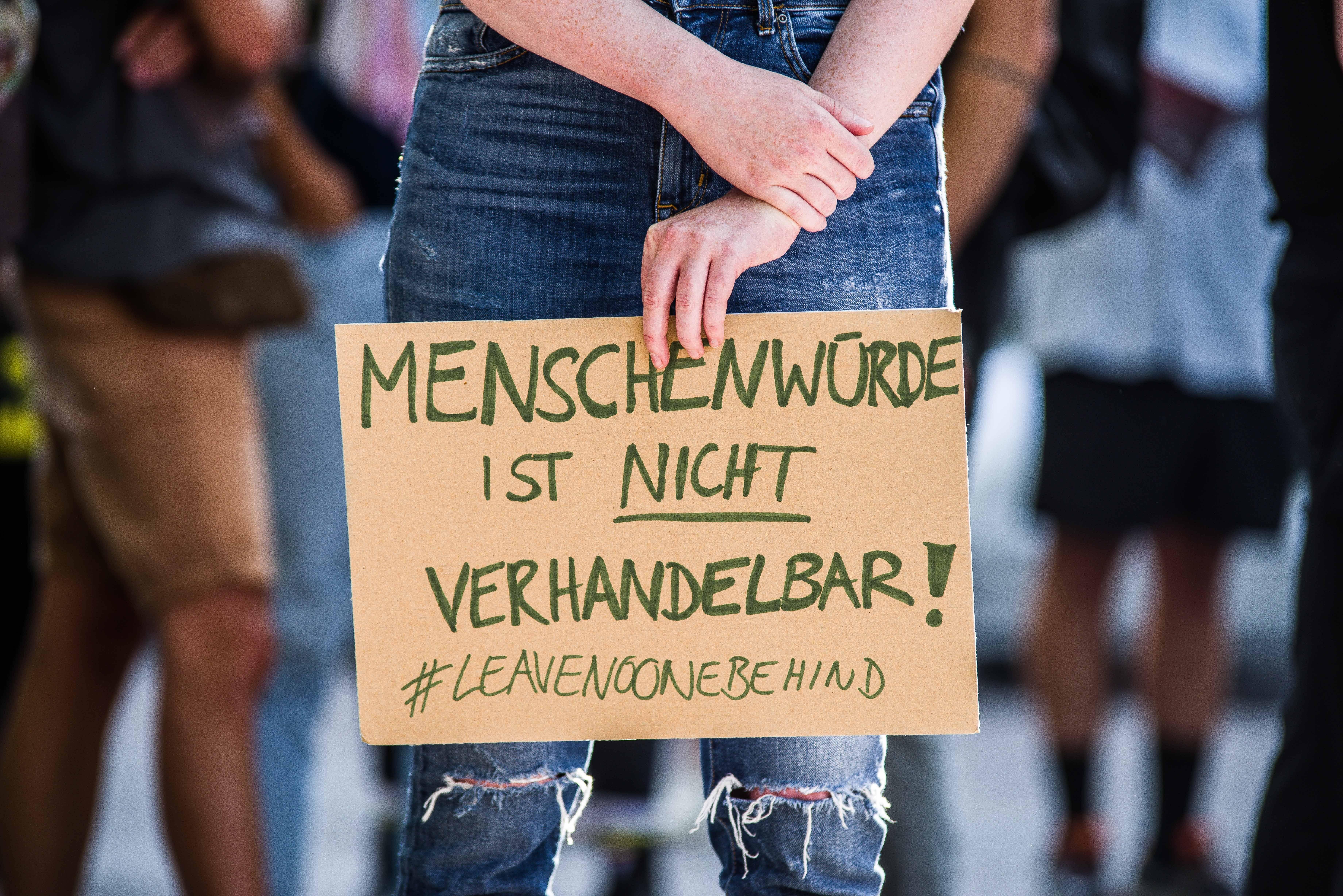 News Bilder des Tages September 20, 2020, Munich, Bavaria, Germany: Organized by the Seebruecke organization, over 1,000