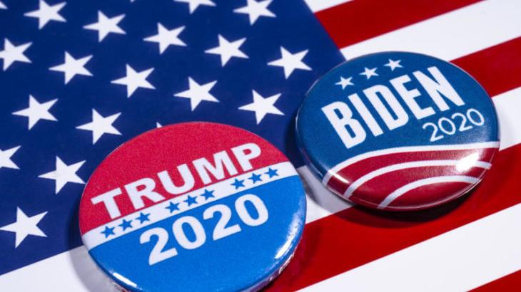 In der laufenden Auszählung liegt Biden knapp vor Trump. In der laufenden Auszählung liegt Biden knapp vor Trump.