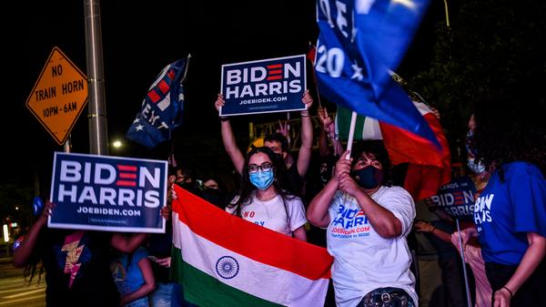 Aufgrund ihres Migrationshintergrundes hoffen viele amerikanische Zuwanderer auf die Unterstützung von Harris, nachdem Präsident Trump eine abschottende Migrationspolitik pflegte.