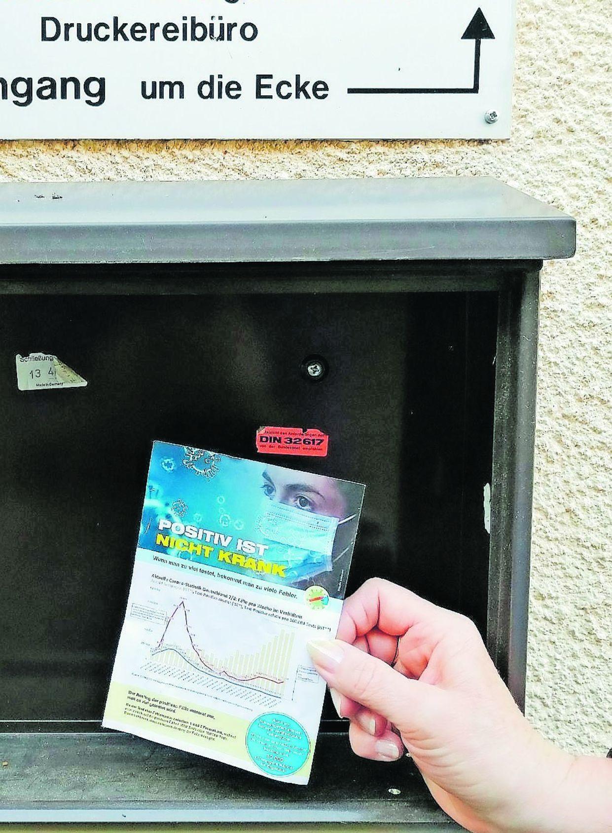 Falsche Fakten im Briefkasten CoronaFlyer in Rother Briefkästen Nordbayern